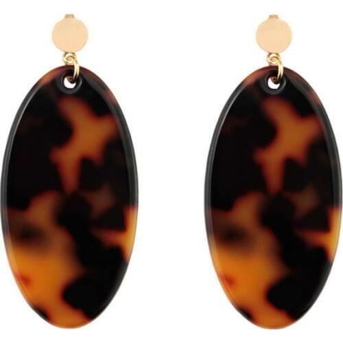 Minimalist Oval Leopard Earrings for Women Fall Boutique Jewelry Wholesale