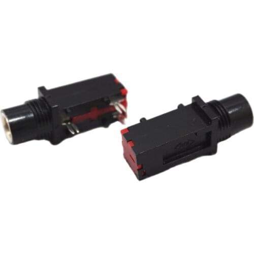 100PCS 6.35MM MICRO PHONE INPUT JACK audio video socket 3PIN Female connector for sound Free shipping