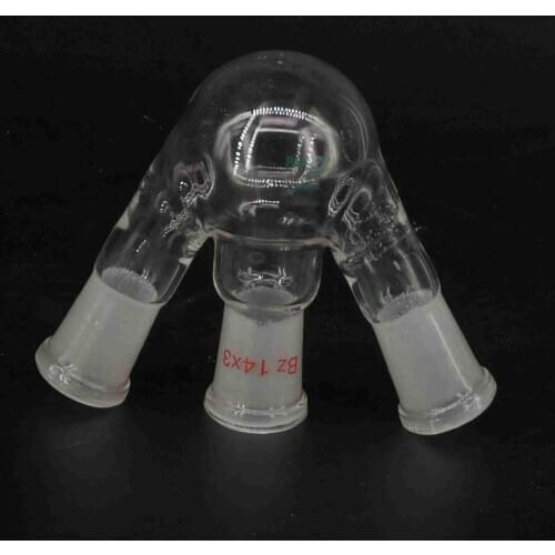 25ml 14/23 Central Branch Joint GG17 Glass 3 Necks Flask Round Bottom Laboratory