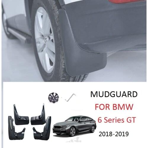 FOR BMW 6 Series Gt 2018-2019 Fender Mud Guard Splash Flaps Mudguards 2018 2019 Car Accessories 4PCS