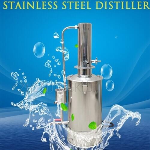 5 Liters Stainless Steel Electro-thermal Distillation Water Device Laboratory Distillation Water High Power Water Making Device