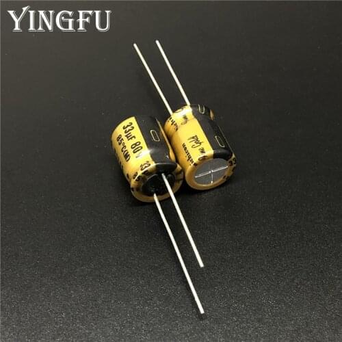 5pcs/50pcs 33uF 80V NICHICON FG(Fine Gold) 10x13mm 80V33uF Top Grade Audio Capacitor