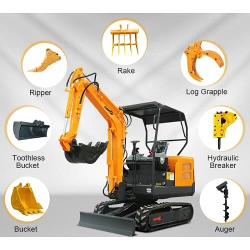 Boutique Machinery 2 Ton Excavator Greatly Enhanced Working Efficient China Digger Hot Selling In Africa