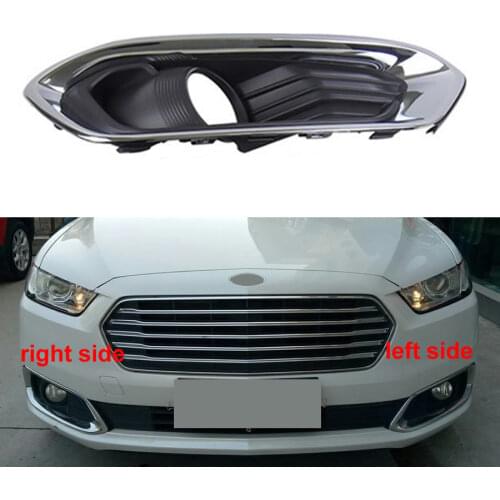 For Ford Taurus 2015 2016 2017 Fog Light Cover Fog Lamp Shell Front Bumper Grille Driving Lamp Cover with Hole