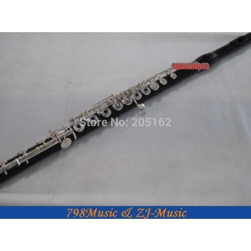 Ebony Wood Grenadilla Flute-B foot-Open Hole-Split-E-Inline-G-Europe Headjoint-NO.3