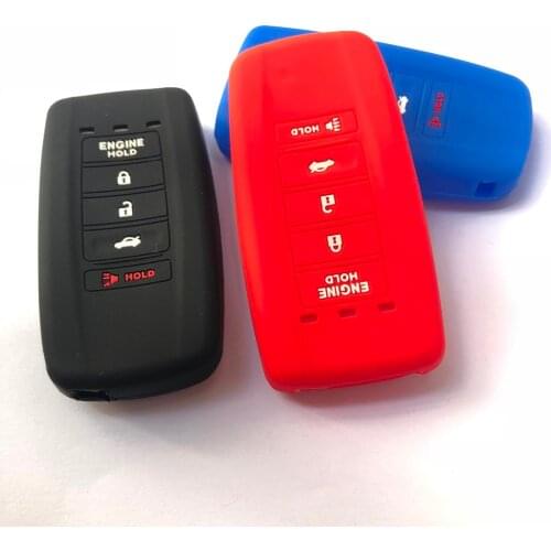 Silicone Skin 5 Buttons Remote Smart Key Chain Cover Case Holder for Acura RDX MDX ILX TLX