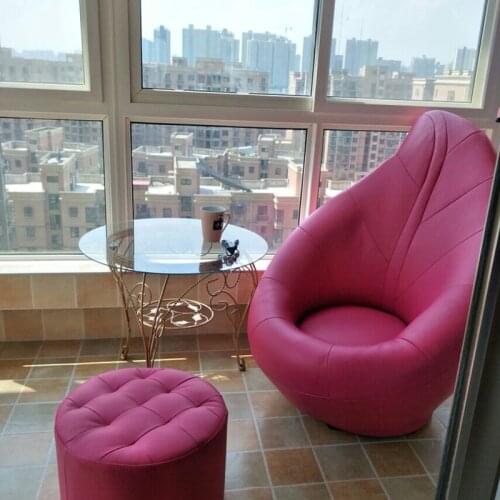 Creative Bedroom Lazy Sofa Single Back Balcony Casual Girl Cute Small Sofa Leaf Cartoon Chair Outdoor Furniture Set