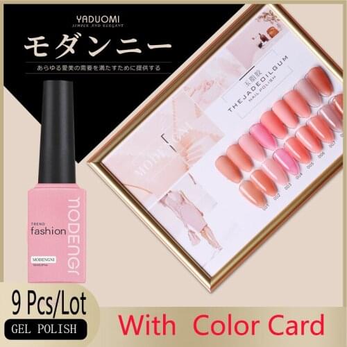 Nail Gel Polish Set 15ml For Nail Salon Manicure Soak Off LED UV Gel Lacquer Long Lasting Nail Enamel Gel Varnish