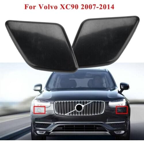 Left & Right Front Bumper Headlight Washer Nozzle Spray Jet Cover Cap for Volvo XC90 2007-2014 #39875253, 39875254