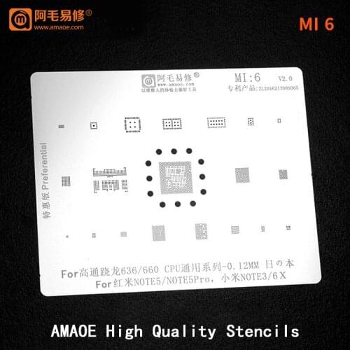 MSM8996 CPU RAM For xiaomi 5/5s/5s plus/Note2/MIX PMI8994 Power emmc IC Chip BGA Reballing Stencil Solder BGA Heating Template