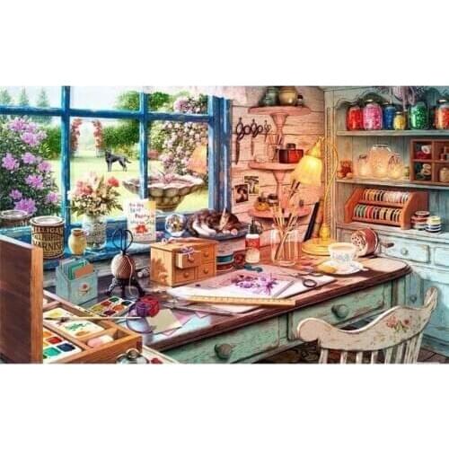 Oneroom Dmc Cross stitch series Home decoration 14/16/18/28 Diy Needlework kits embroidery Cross stitch kit Sunshine