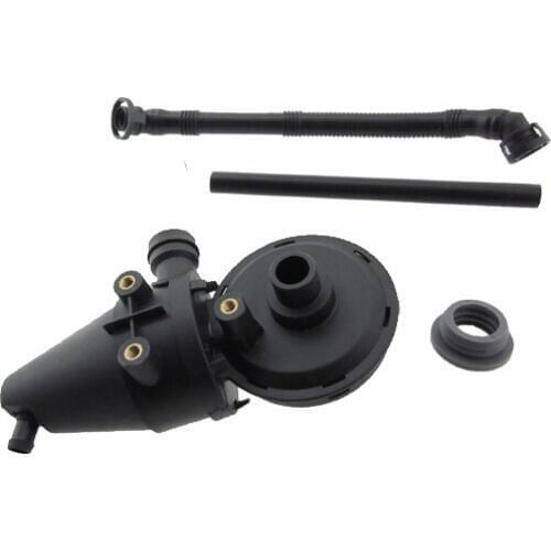 Set 4pc Crankcase Oil Separator PCV Vent Valve Kit Breather Hose 11151703484 11151703775 11151740393 for BMW E36