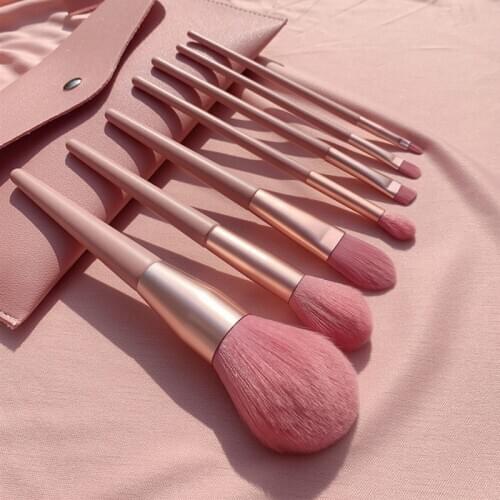 7/12pcs Makeup Brush Set Concealer Blush Eyeshadow Foundation Powder Sculpting Eyebrow Wood Handle Aluminum Tube Make Up Brushes