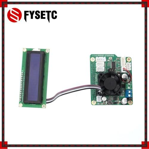 NanoDLP Shield V1.1 Expansion Board With DRV8825 Controled MOS + LCD1602 16X2 LCD With I2C 1602 LCD Module Blue Screen