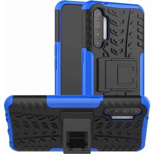 For OPPO Realme XT Case Shockproof Armor Hard Rubber Back Cover for OPPO Realme X2 X 2 RealmeX2 Silicon Phone Case
