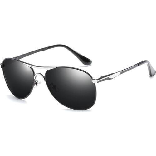 8722 Fashion Men and Women Polarized Sunglasses UV400 Protection from Strong Sunlight Polarize Alloy Pilot Sunwear