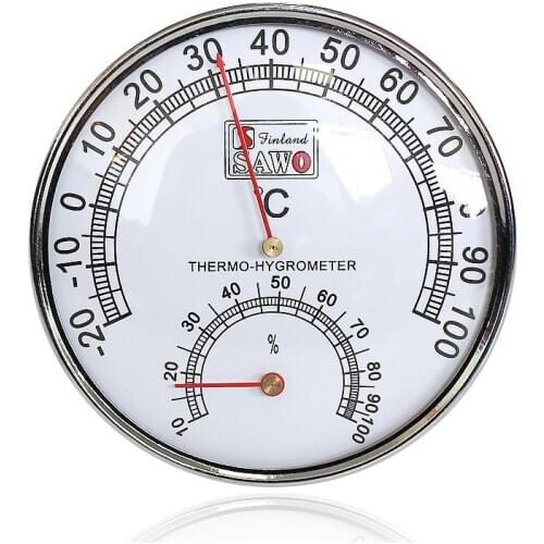Thermometer Hygrometer Sauna Thermometer Metal Case Steam Sauna Room Thermometer Hygrometer Bath And Sauna Indoor Outdoor Used
