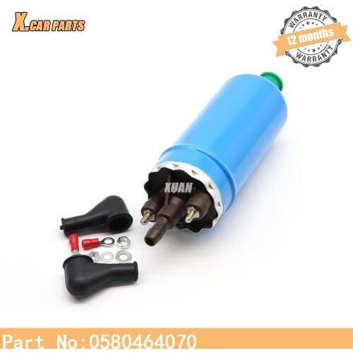 Universal External In Line Electric 12V Electric Fuel Pump 0580464070 For Alfa Bmw Chrysler Dodge Fiat Honda Jaguar Mazda Fiat