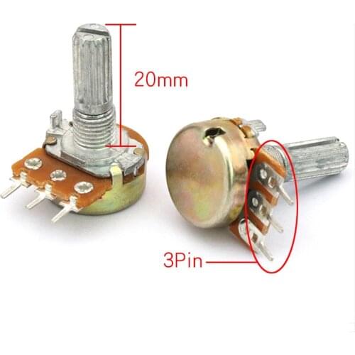 WH148 rotary potentiometer B10K-3PIN (20MM single layer)