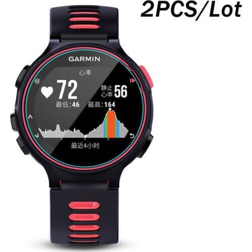 2Pcs/Lot For Garmin Forerunner 735XT 735 XT Tempered Glass 9H 2.5D Premium Screen Protective Film Smart Watch Protector Cover