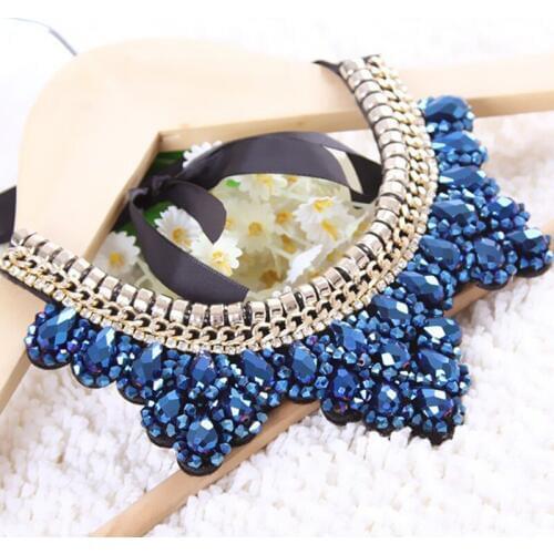 Vintage Bohemian collier femme New Fashion Sparkling Elegant Jewelry Top quality crystal pendant necklace women fashion jewelry