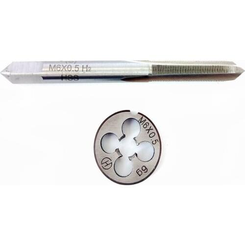 HSS M6 * 0.5mm Tap & M6 *0.5mm Die Metric Thread Right Hand