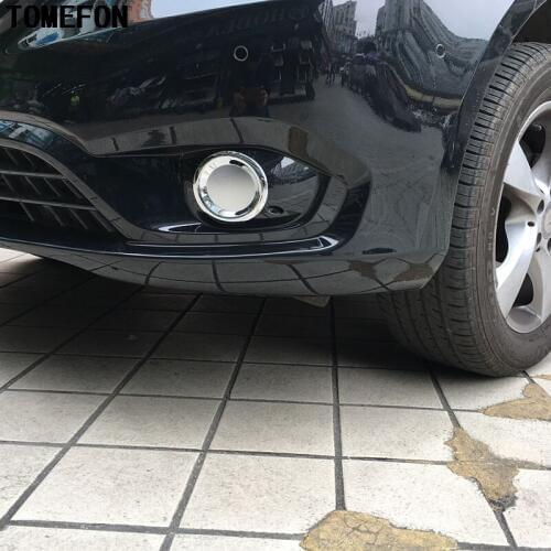 For Mercedes Benz Vito 2014-2016 2017 W447 Chromed ABS Front Fog Lamp Foglight Cover Trim 2PCS