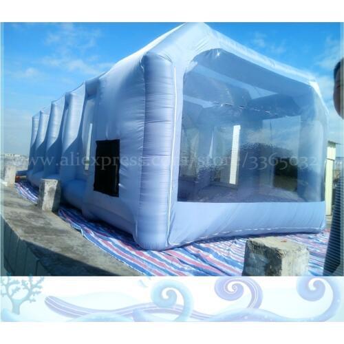 2018 Tope Sale Oxford Fabric Mobile Car Wash Tent 9*4*3 meters Inflatable Spray Paint Booth For Car