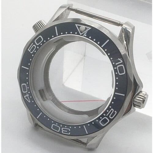 41mm automatic mens watch blue ceramic case frame accessories: ETA 2813 1612 8215