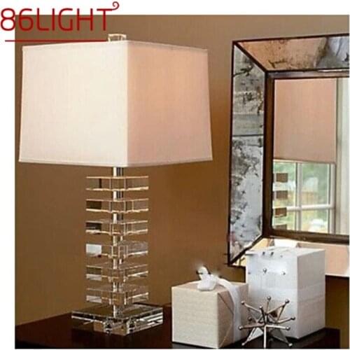 86LIGHT Creative Crystal Table Light Desk Lamp Contemporary LED for Home Bed Room Decoration