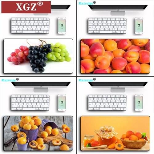 XGZ Large Gaming Mouse Pad Home Office Work Mouse Rubber Grape Fruit Computer Mouse Kit Mouse Pad Accessories 400x900 Pc Cs