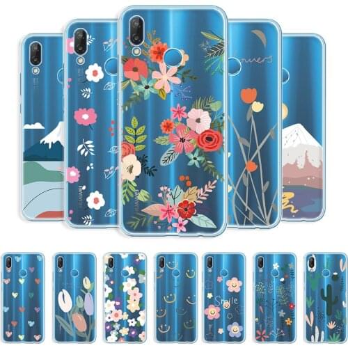 For Huawei P20 Lite Case Clear Back Cover For Huawei Nova 3e Soft Shockproof Phone Coque on Huawei P20 Lite Transparent TPU Case