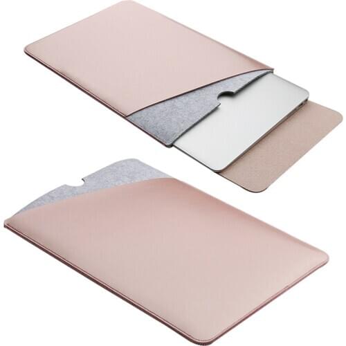 Mouse Pad Pouch Notebook Case for Xiaomi Macbook Air 12 13 Cover Retina Pro 13.3 15 15.6 Fashion Laptop Sleeve Leather Bag