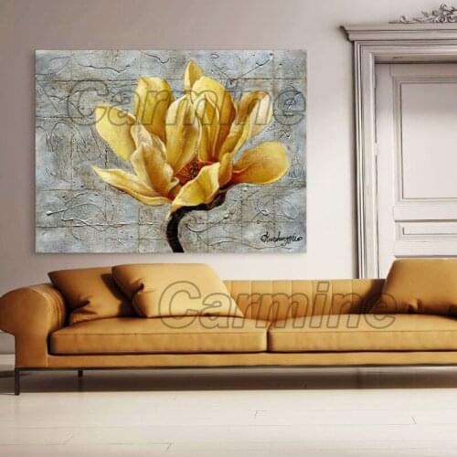 Flower Painting Wall Art Yellow Petals Hd Print Painting Poster Home Living Room and Bedroom Customized Wall Art Decoration