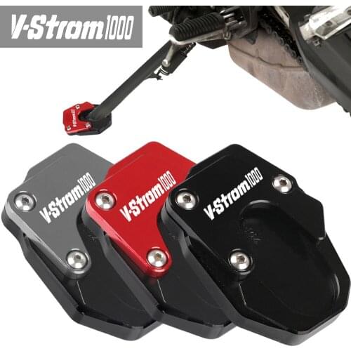 For SUZUKI V-STROM 1000 2014-2019 2018 2017 2016 2015 Motorcycle VSTROM Kickstand Extension Foot Side Stand Enlarger Plate Pad