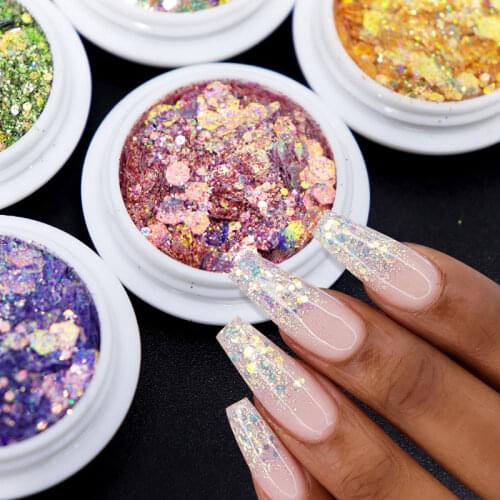 Nail Flash Powder Sequin Sky Pane Net Red Goblins Manicure Sequin Jewelry Nail Jewelry DIY Nail Patch Glitter Nail Studio