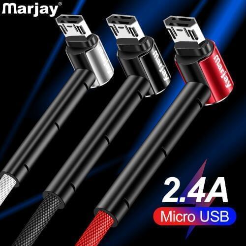 Marjay Micro USB Cable Holder Fast Charging Microusb Charger Cord For Samsung S7 Xiaomi Redmi Note 5 Pro 4 Tablet Phone Cable
