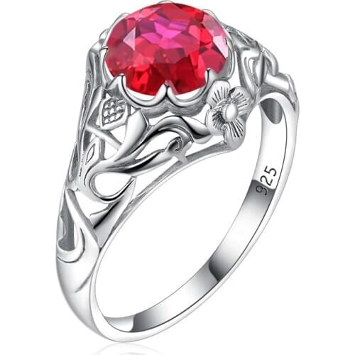 Szjinao Sky Blue Aquamarine Ring Handmade Carve Gold Rings For Women Rectangle Gemstone Viking 100% 925 Solid Silver Jewellery