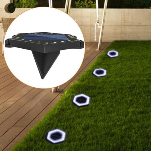 4Pcs Combinable Waterproof Solar Power LED Under Ground Lamp for Courtyards Garden Infrared Sensor Motion Sensor Street Light