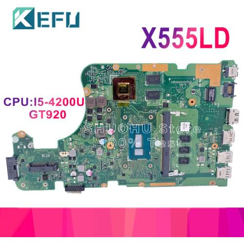 KEFU For ASUS X555LD X555LP X555LJ X555LDB X555LB X555LN X555LF X555L I5 Laptop Motherboard Tested 100% work original Mainboard