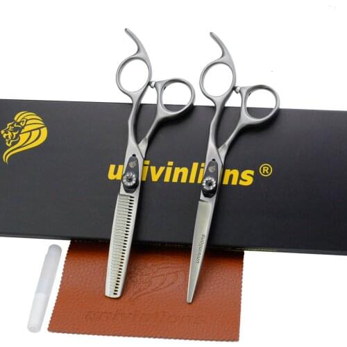 Univinlions 6.0 Inch Hair Scissors Shears Kit For Barbers Salon Home Use Barber Accessories Hairdressing Scissors Professional