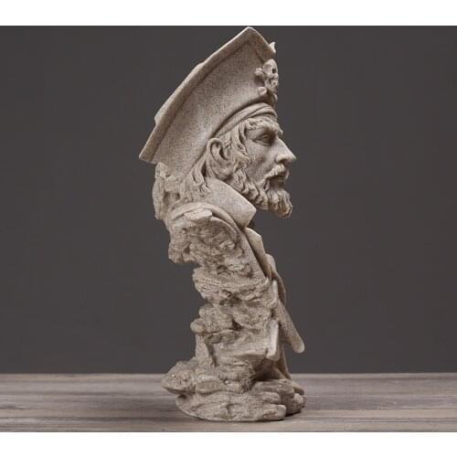 NORDIC CREATIVE ABSTRACT PIRATE CAPTAIN CRAFTS HOME LIVING ROOM DECORATIONS NEW FURNISHING ORNAMENTS GIFTS ORNAMENTS ACCESSORIES