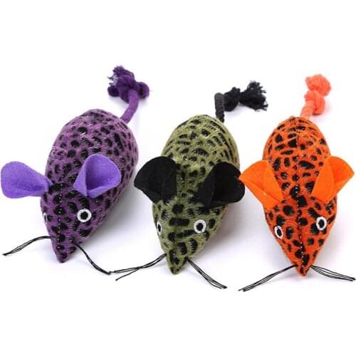 New Pet Kitten Funny Rat Toy Cute Cat Plush Simulation Mouse Toy Safety Plush Little Mouse Kitten Chew Interactive Toys