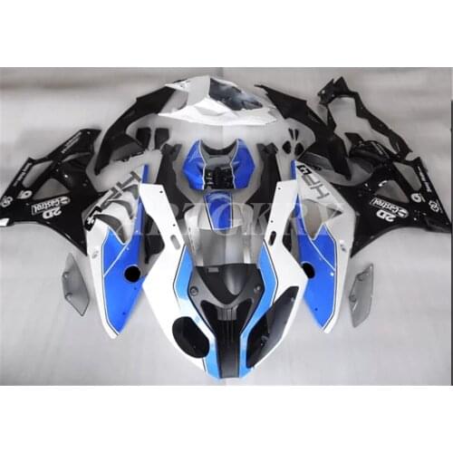 New ABS Plastic Shell Motorcycle Fairing kit Fit For BMW S1000RR 2009 2010 2011 2012 2013 2014 Bodywork set Custom White Blue