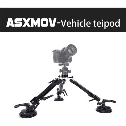 ASXMOV Aluminium alloy 50cm 50kg load car suction cup mount holder dslr camera tripod for most cameras camera tripod