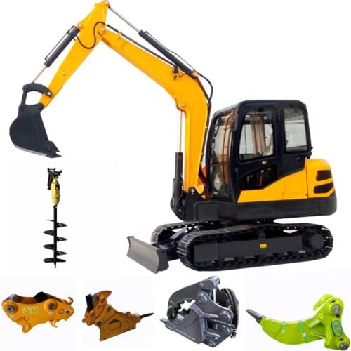 6.5ton China Mini Digger Excavator HT65 Crawler Excavator For Construction Excavator With CE/ISO/EPA