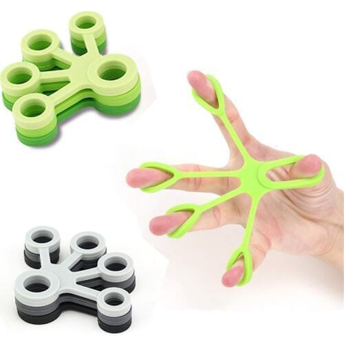 Finger Strengthener Trainning Exerciser Hand Grip Silicone Ring Gripper Finger Fitness Resistance Bands Hands Extension Exercise