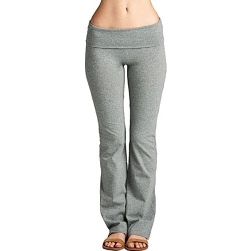 Women Casual Solid Color Slim Hips Loose Yoga Pants Wide Leg Sports Pants Workout Fitness Trousers Sportswear Legging yoga pants