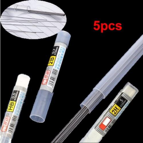 100pcs Black 110mm / 2H / 2B / HB Lead Spare Tube 0.5mm / 0.7mm Automatic Test Spare Pencil Lead