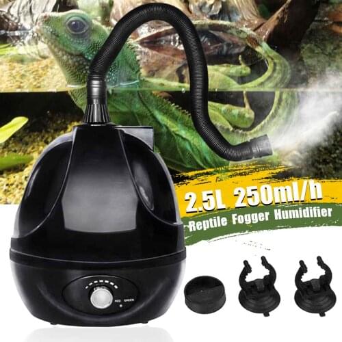 110V/220V Pet Humidifier ReptileHumidifier Mute Adjustable For Rainforest Landscaping Reptile Terrarium Reptile Fogger